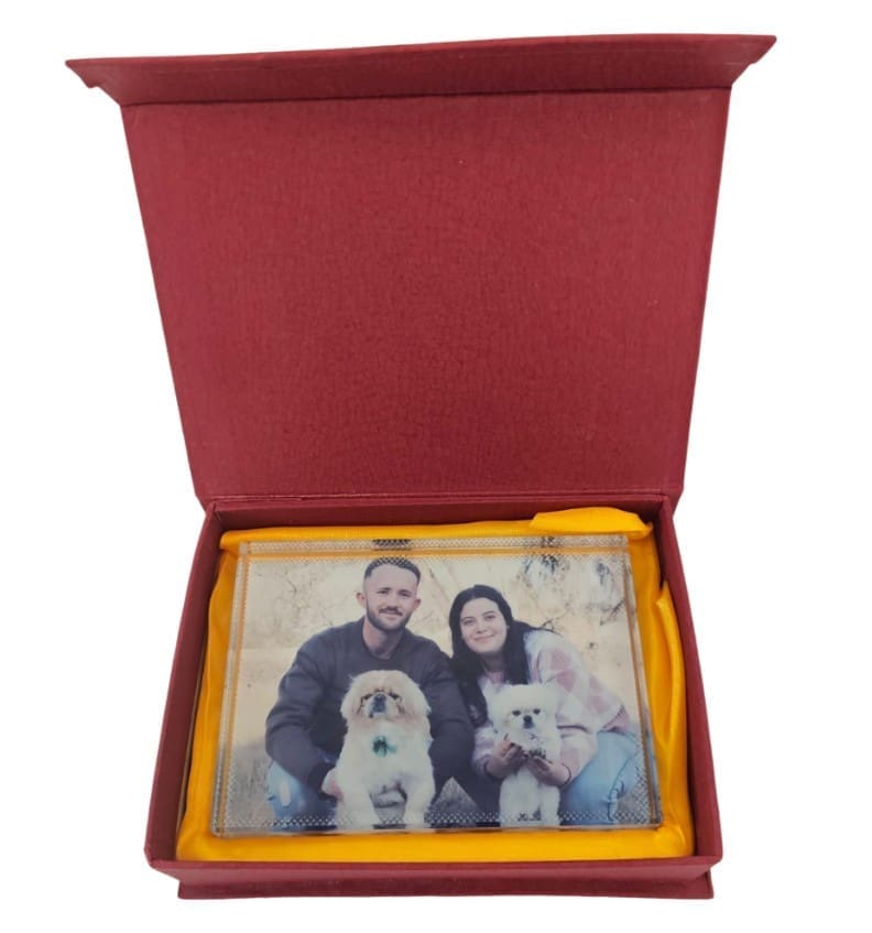 Sublimation Blanks : 2cm Thick Sublimation Crystal Glass (9 × 13 cm) – Premium Photo Block