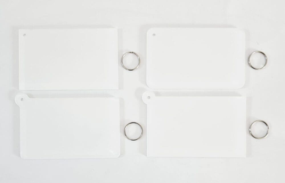 Laser Sublimation Blanks : Subli Acrylic School Time Table Keychain