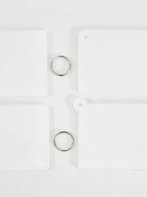 Laser Sublimation Blanks : Subli Acrylic School Time Table Keychain