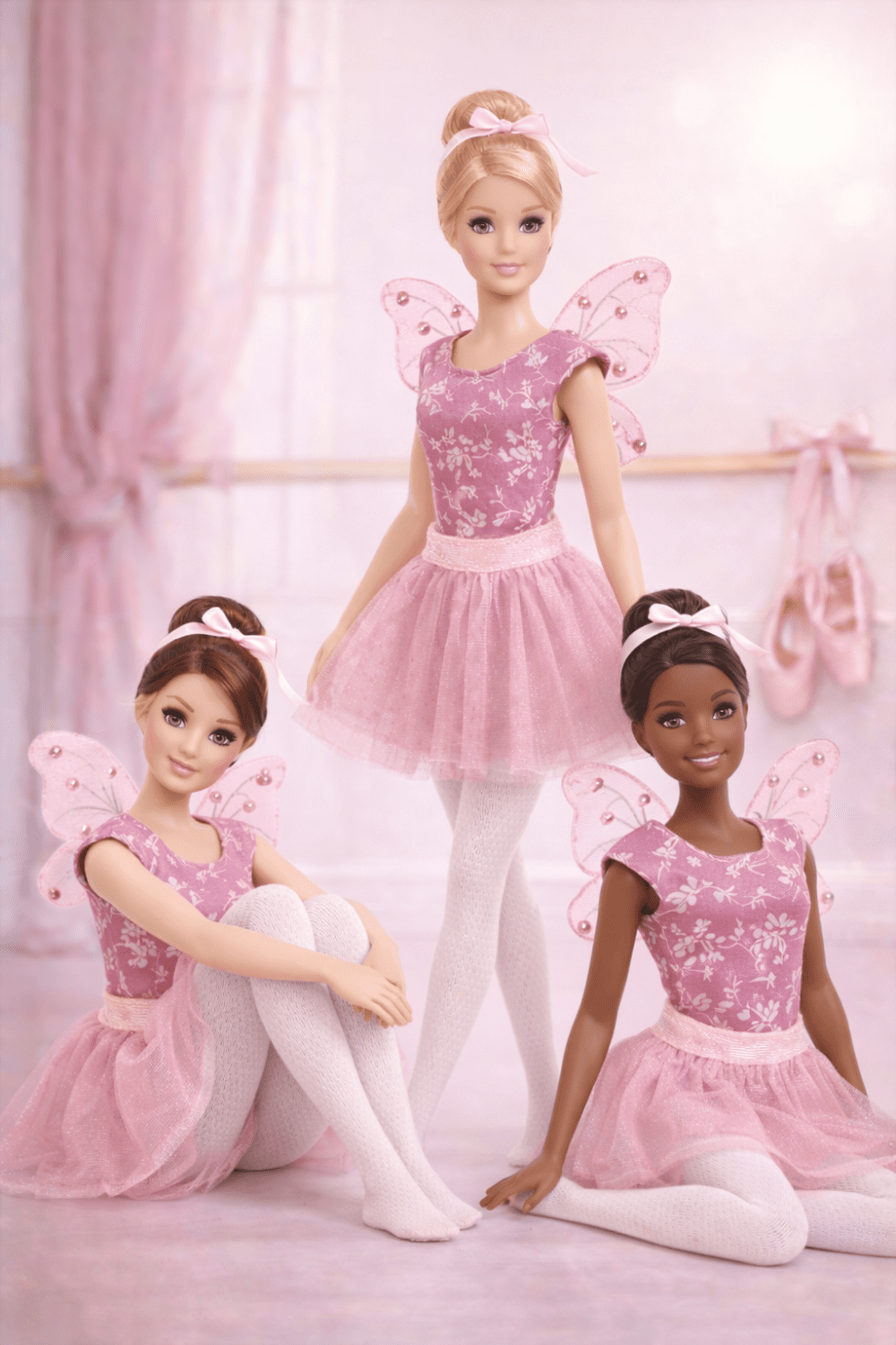 Goosey's Homemade Doll Fashion : Ballet Ballet Set (5 Pieces) : Pink (Locally crafted. Community‑supporting)