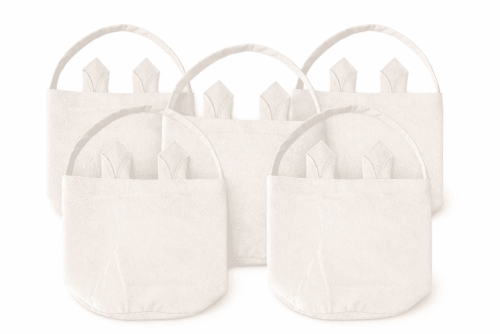 Sublimation Blanks : Easter Bunny WHITE Ears Sublimation Bags – Single or Pack of 5 (Locally crafted. Community‑supporting)