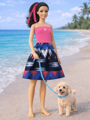 Goosey's Homemade Doll Fashion : Skirt & Strapless Tube Top Set (SKT_TUB_1) (Locally crafted. Community‑supporting)