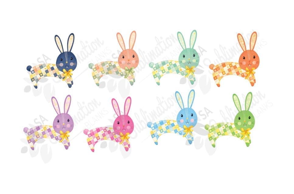 Design Corner : Patchwork Bunny Collection (EB1) - 8 Different Colour Variants