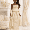 Goosey's Homemade Doll Fashion : Evening Cream Luxe Glam Set (EVN_5) (Locally crafted. Community‑supporting)