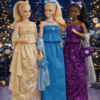 Goosey's Homemade Doll Fashion : Evening Sapphire Glam Set (EVN_6) (Locally crafted. Community‑supporting)