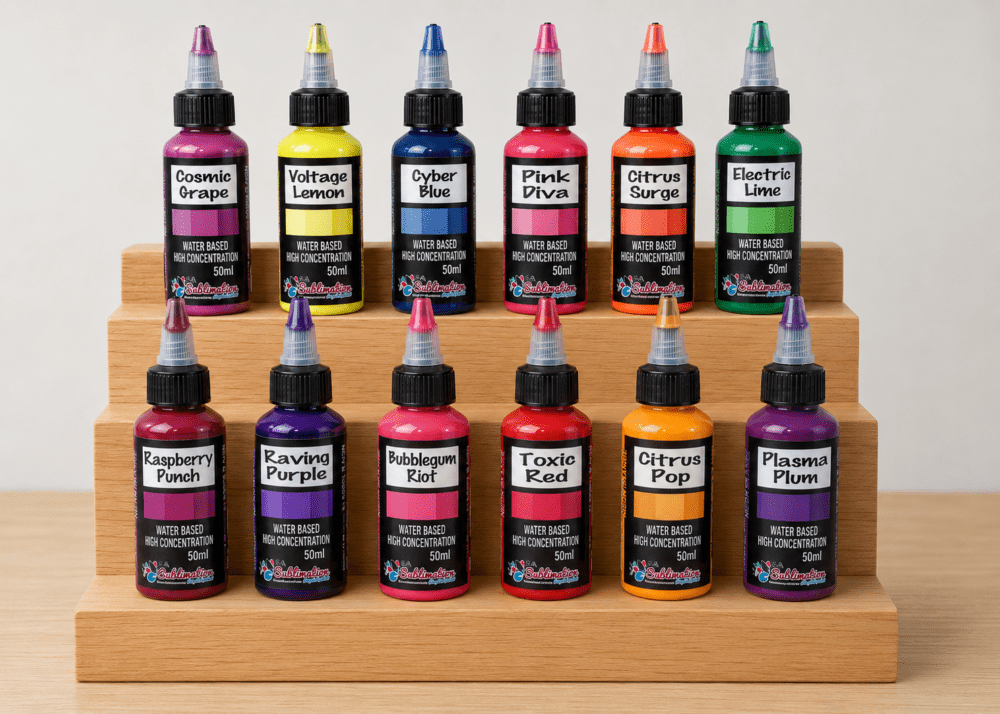 Gypsum Art : Gypso Pigment, 50ml Water-based High Concentration NEON Pigment (12 Colours)
