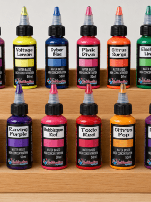 Gypsum Art : Gypso Pigment, 50ml Water-based High Concentration NEON Pigment (12 Colours)
