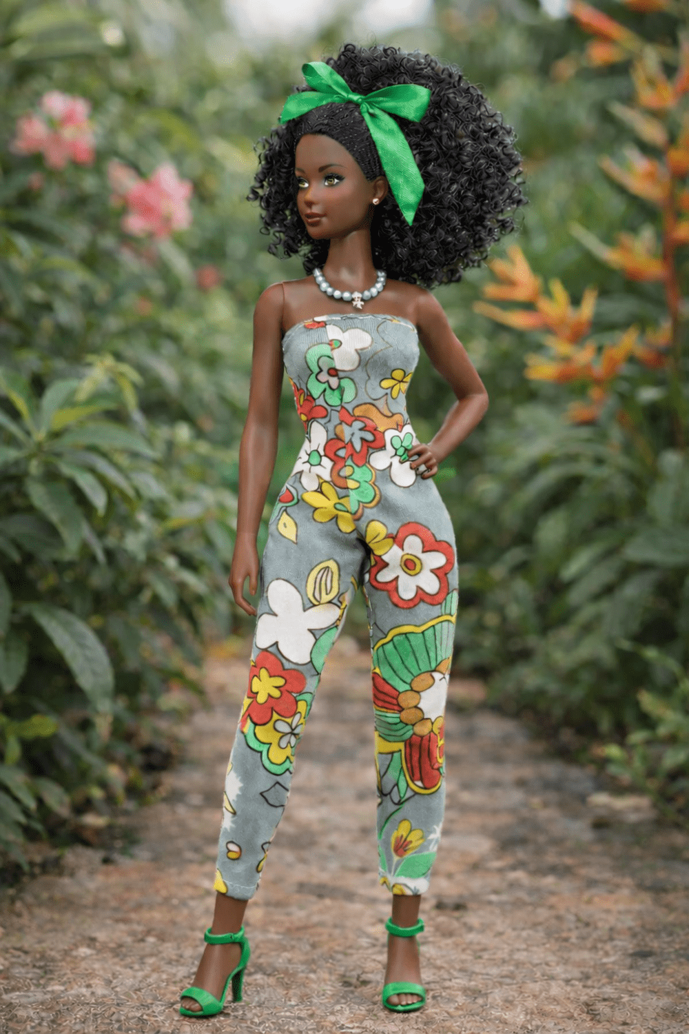 Goosey's Homemade Doll Fashion : Strapless Jumpsuit Set (JPS_2) (Locally crafted. Community‑supporting)