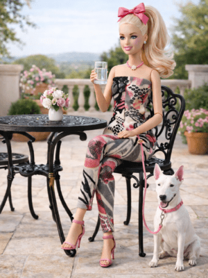 Goosey's Homemade Doll Fashion : Strapless Jumpsuit Set (JPS_5) (Locally crafted. Community‑supporting)