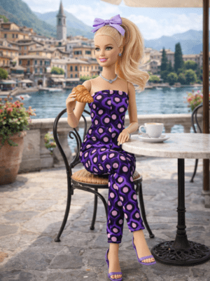 Goosey's Homemade Doll Fashion : Strapless Jumpsuit Set (JPS_6) (Locally crafted. Community‑supporting)