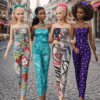 Goosey's Homemade Doll Fashion : Strapless Jumpsuit Set (JPS_2) (Locally crafted. Community‑supporting)