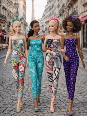 Goosey's Homemade Doll Fashion : Ballet Ballet Set (5 Pieces) : Blue (Locally crafted. Community‑supporting)