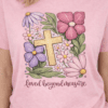 Sublimation Transfer : A4 Sublimation Transfer “Loved Beyond Measure” Floral Christian Cross Design (LBM_SUB) – 6 Different Colour Variants