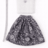 Goosey's Homemade Doll Fashion : Skirt & Strapless Tube Top Set (SKT_TUB_5) (Locally crafted. Community‑supporting)