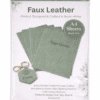 Direct UV Print : Direct to Litchi Faux Leather : A4 Sheets (Pack of 5) : Sage Green