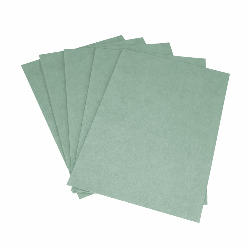 Direct UV Print : Direct to Litchi Faux Leather : A4 Sheets (Pack of 5) : Sage Green