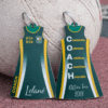 UV Direct Print : Double sided Full Print, 0.6mm thick Netball Dress Keychain + Silver split keychain