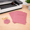 Direct UV Print : Direct to Litchi Faux Leather : A4 Sheets (Pack of 5) : Dusty Rose