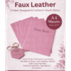 Direct UV Print : Direct to Litchi Faux Leather : A4 Sheets (Pack of 5) : Dusty Rose