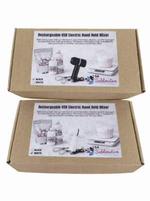 Arts & Crafts : Rechargeable USB Electric Hand Held Mixer (Black or White)