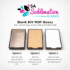 Laser Sublimation Blanks : DIY MDF Sliding Box with 3 lid options