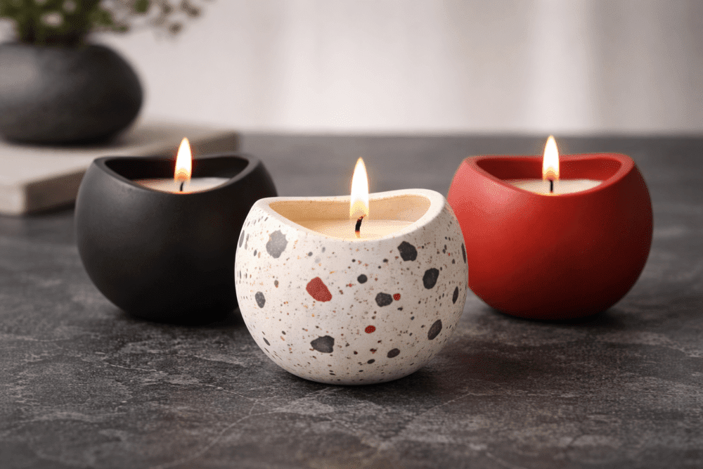 Silicone Moulds : Silicone Wave-Edge Candle Jar Mould (WESM)