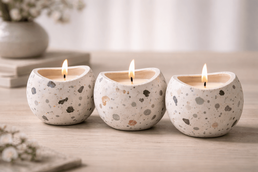 Silicone Moulds : Silicone Wave-Edge Candle Jar Mould (WESM)