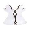 Sublimation Blanks : Sublimation‑Ready Glossy White MDF Easter Bunny Pair – 1.5 cm Thick