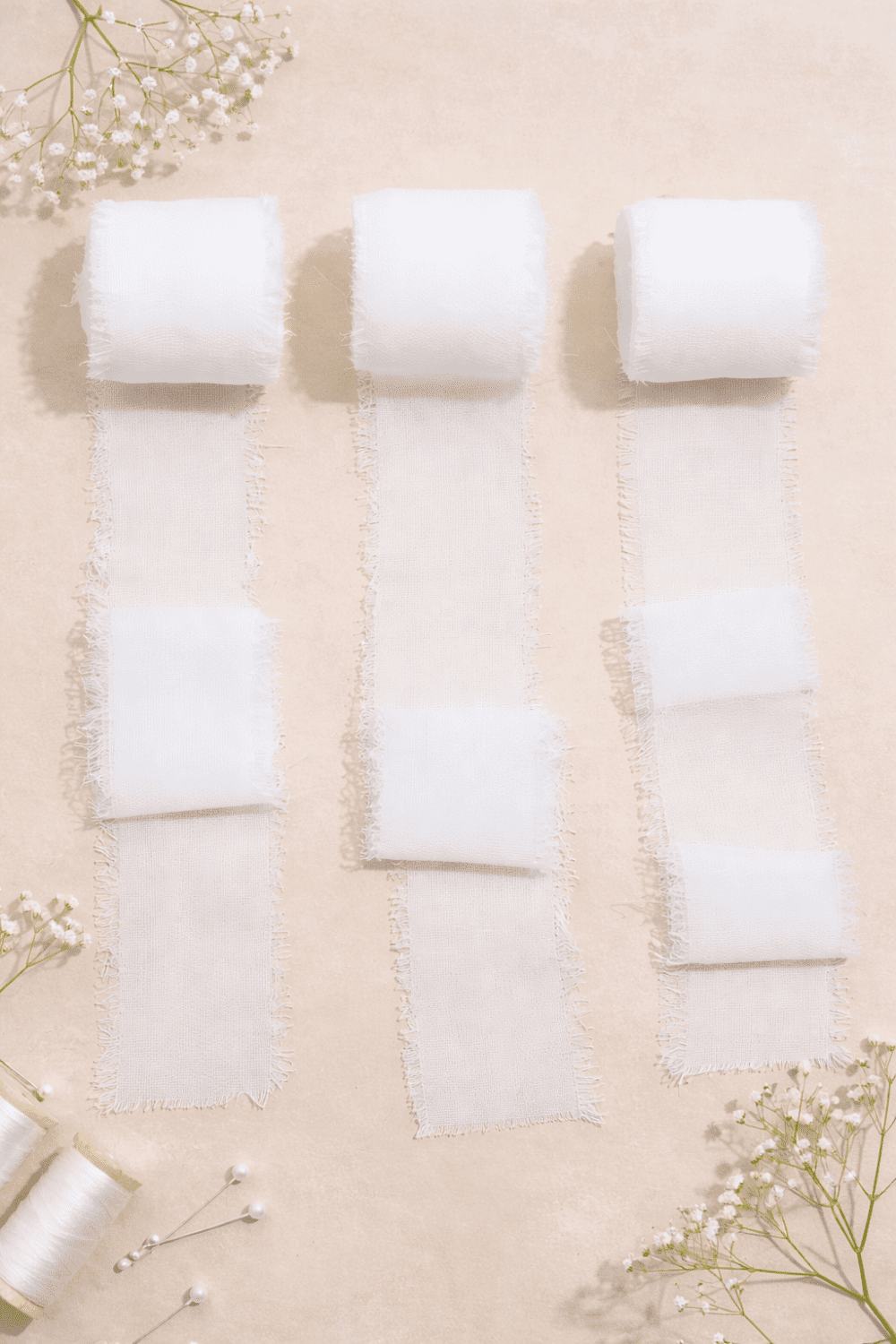 3 Piece Ribbon Chiffon Set Arts & Crafts : 3 Roll Chiffon Ribbon Set (CRS)