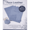 Direct UV Print : Direct to Litchi Faux Leather : A4 Sheets (Pack of 5) : Dusty Blue
