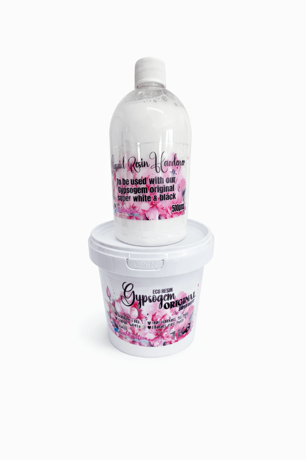 Gypsogem Eco Resin : 1.5kg Combo Deal Gypsogem Eco Resin Original Super White (1kg powder + 500g Hardener)