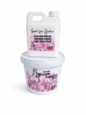 Gypsum Eco Resin : 3.5kg Combo Deal, 2.5kg Gypsogem Eco Resin Original Super White Powder +1l Hardener