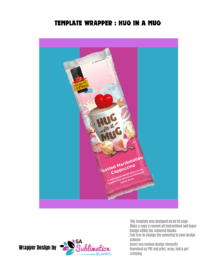 Design Corner : Template for Hug in a Mug (for Canva or PDF Download)