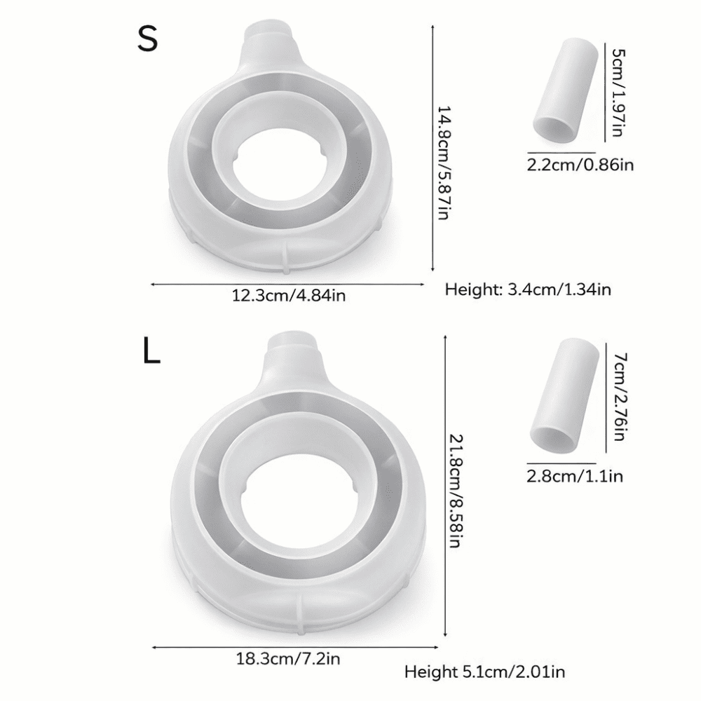 Silicone Moulds : Nordic Small & Large Round Hollow Vase Silicone Mould (HVSM-SL)