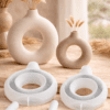 Silicone Moulds : Nordic Small & Large Round Hollow Vase Silicone Mould (HVSM-SL)