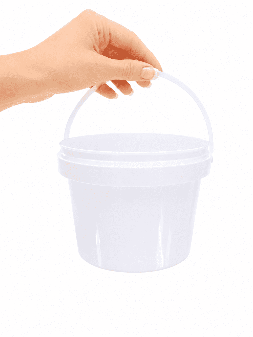 Storage Containers : 1.5l Bucket Fino White