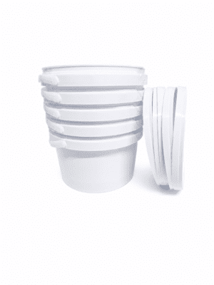 Storage Containers : 1.5l Bucket Fino White