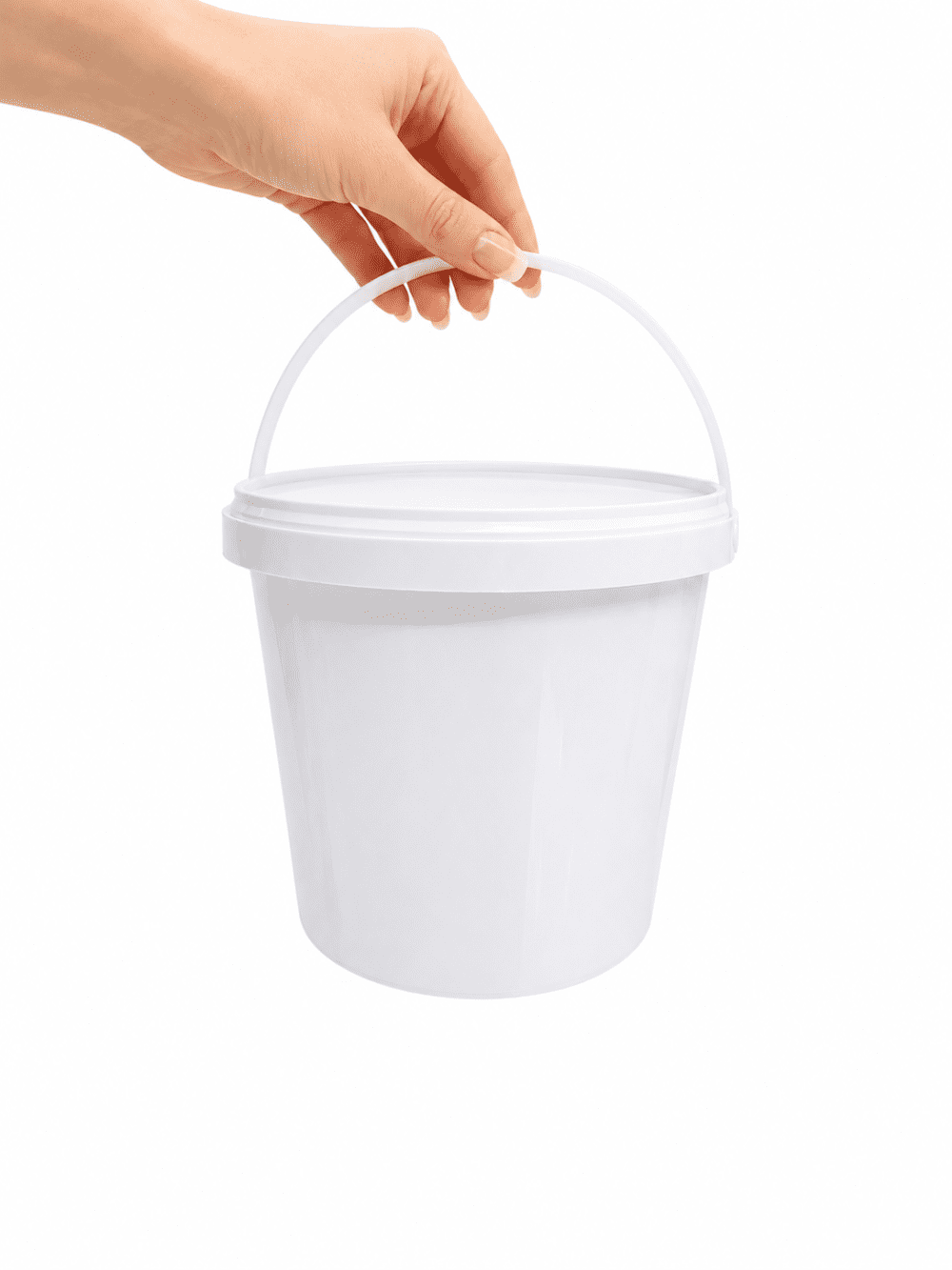 Storage Containers : 4l Bucket Fino White
