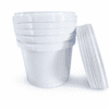 Storage Containers : 2.5l Bucket Fino White