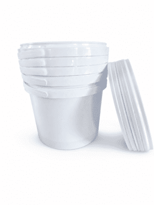 Storage Containers : 2.5l Bucket Fino White