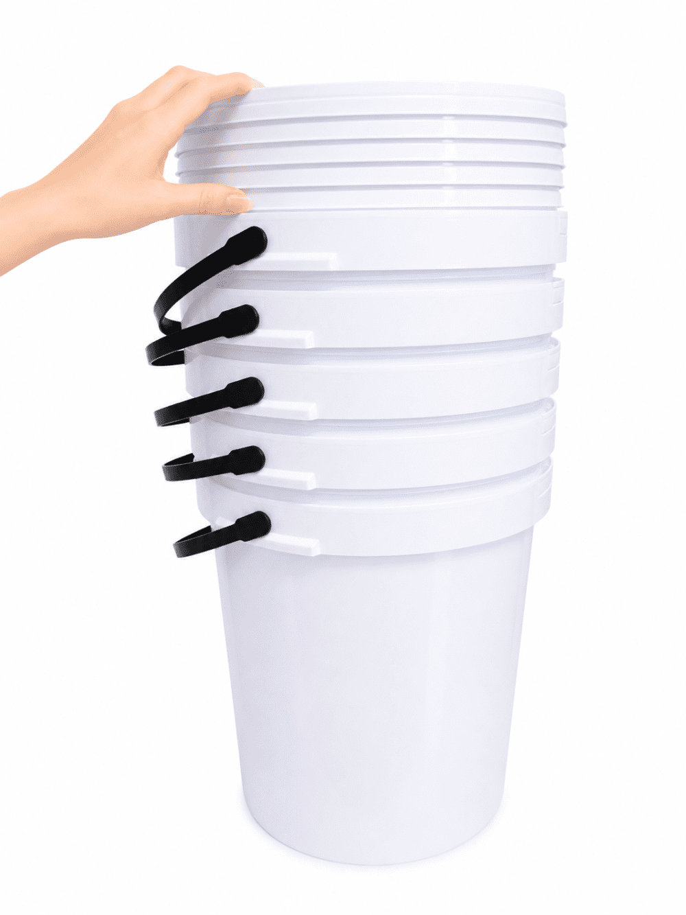 Storage Containers : 25l Bucket Titan White
