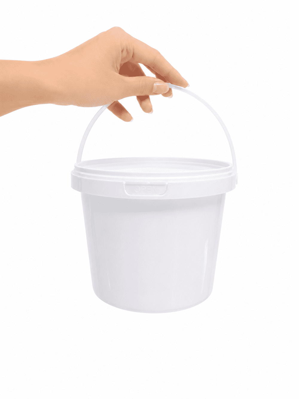 Storage Containers : 2l Bucket Fino White