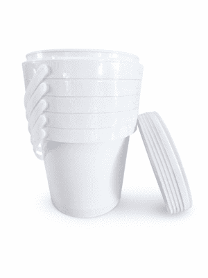 Storage Containers : 5l Bucket Fino White