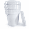 Storage Containers : 9l Bucket Fino White