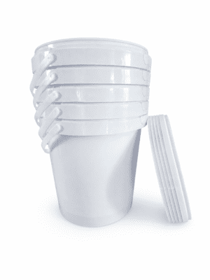 Storage Containers : 9l Bucket Fino White
