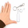 Laser Sublimation Blanks : Blank, Sublimation MDF Cricket Bat & Ball with silver split keyring & chain