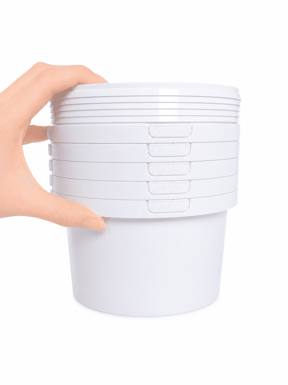 Storage Containers : 2l Bucket Fino White