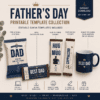 Design Corner : CANVA Download : 9 Father’s Day Designs with 18 Interchangeable Elements (Design 1)