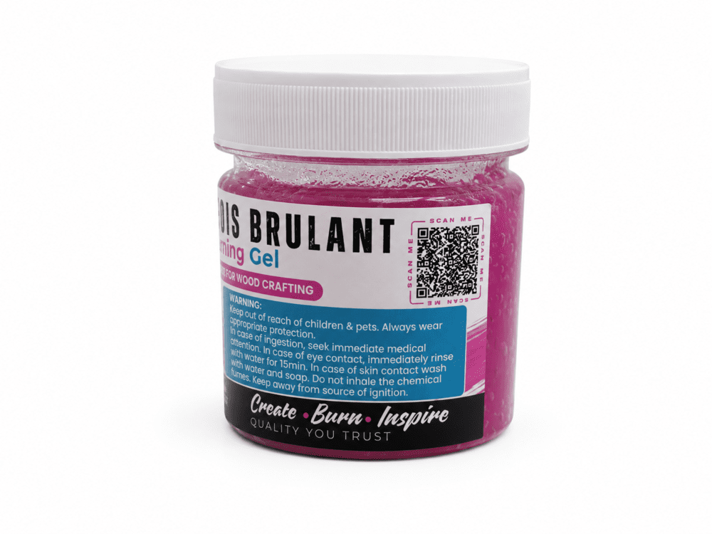 Arts & Crafts : Wood Burning Gel (Gel De Bois Brulant), Create, Burn & Inspire - Perfect for Wood Crafting