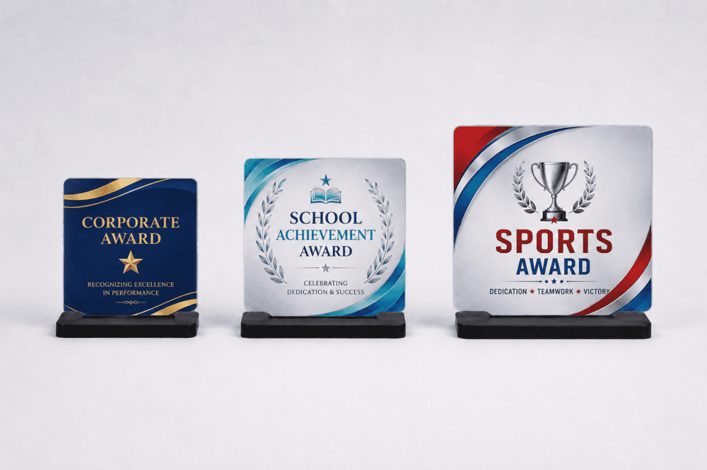 Awards_Square_Mockup Laser Sublimation Blanks : DIY 3mm Super Glossy Sublimation MDF Square Style Award/Trophy (Small, Medium & Large)